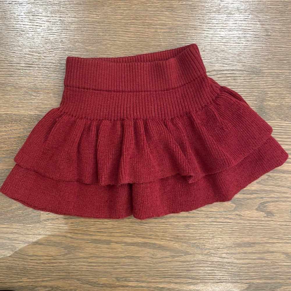 Misha & Puff Cranberry Skirt , 2-3 years